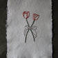 Flower Embroidered Cards