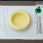 Single placemat with crochet trim