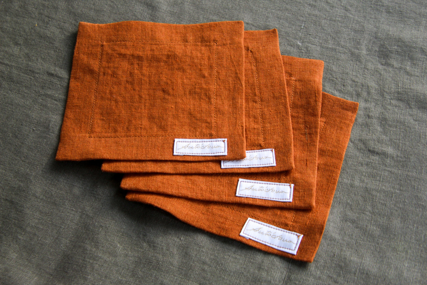 Cocktail napkins - Burnt Orange